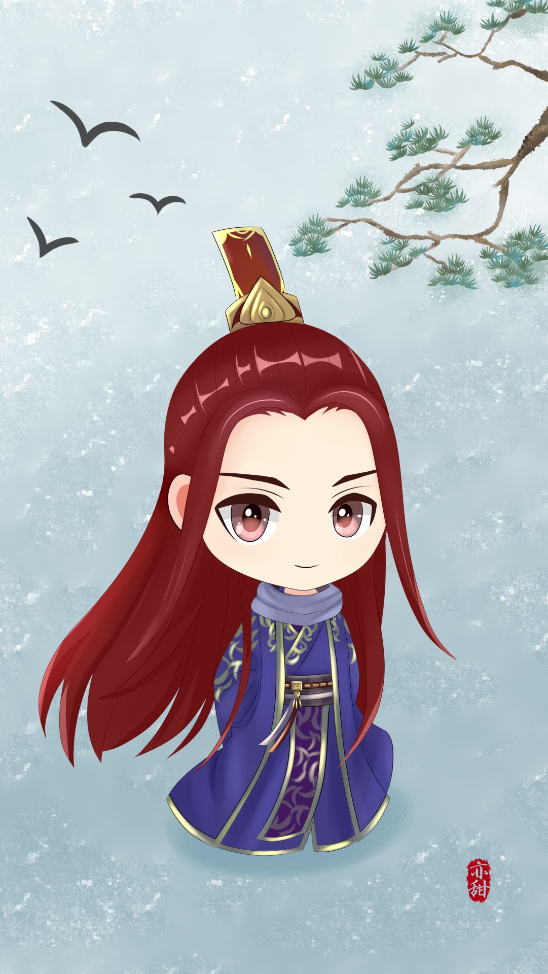 率土之滨##率土同人工坊#@亦甜cg:说好的盛世美颜魏贾诩闪亮登 733