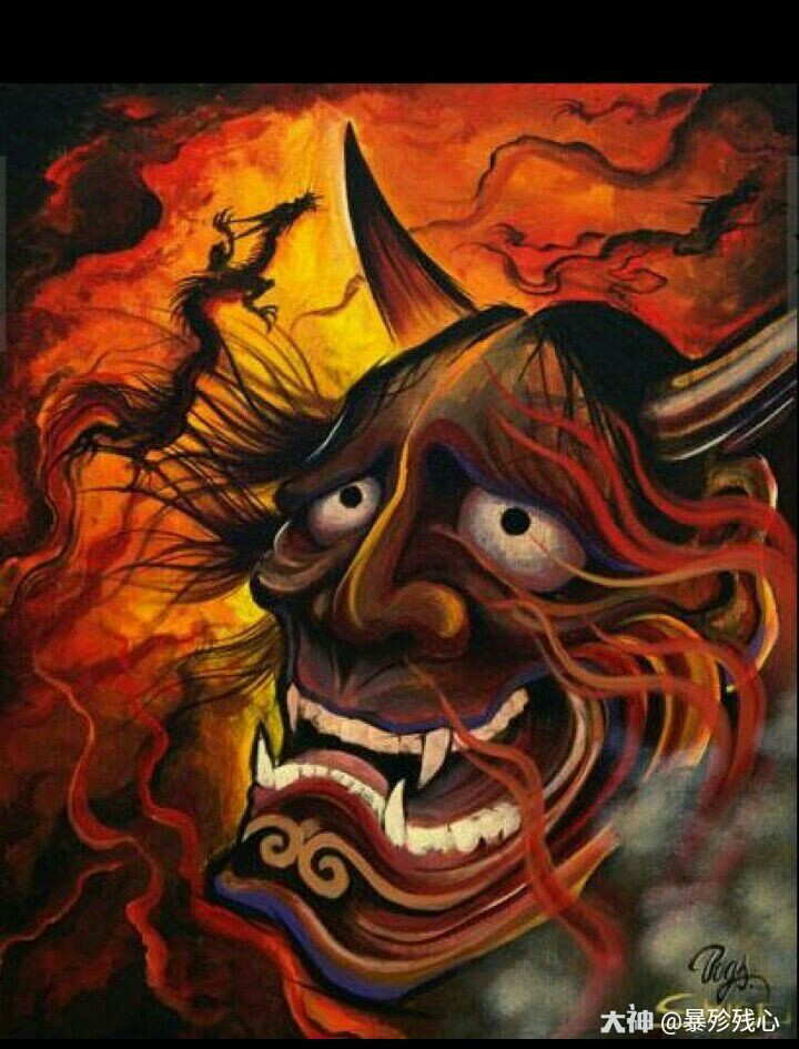 在日本,般若是传说中的一种鬼怪,更确切的说应该是一种怨灵