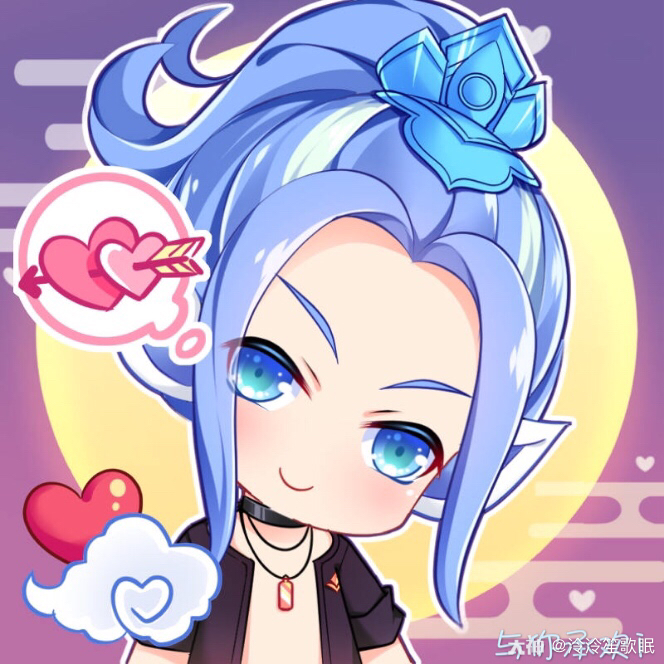 喜欢的自己拿图去改哦~梦幻西游手游,梦幻q版头像_大神