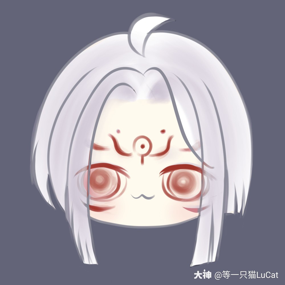 摸鱼的妖化小晴明头像 阴阳师百闻牌,阴阳师同人_阴阳师 | 大神