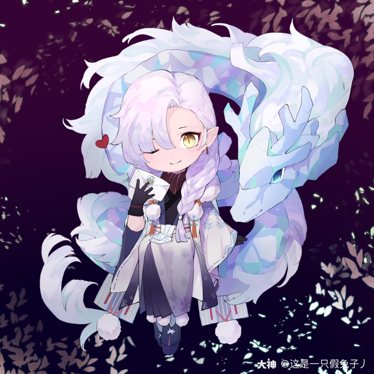 阴阳师同人##一目连#青慕容2019-11-22来自阴阳师手绘一