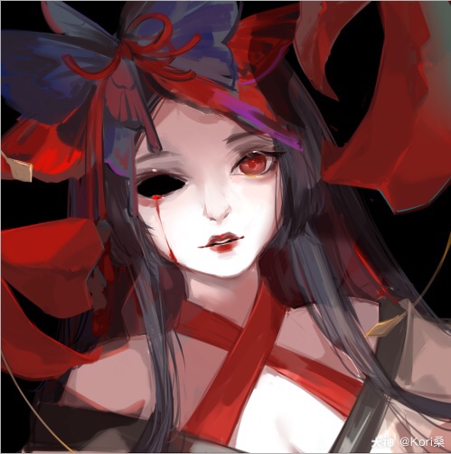 阴阳师同人##夜溟彼岸花#每次一画病娇就忍不住!2021-01-03kori桑