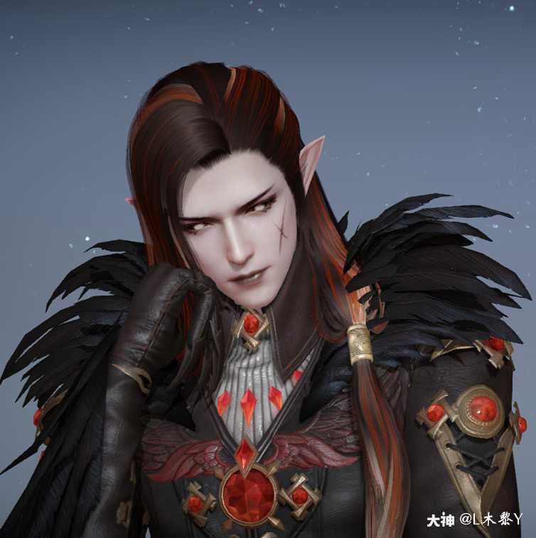 天谕捏脸# 暗黑系的流.