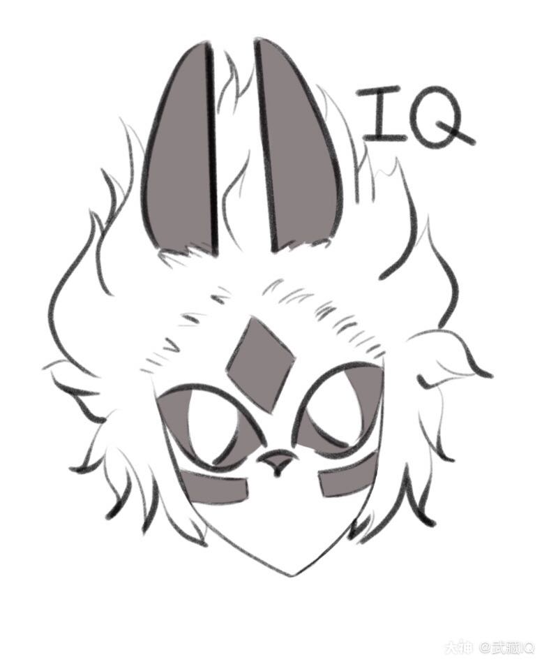 红兔子面具的小狮子