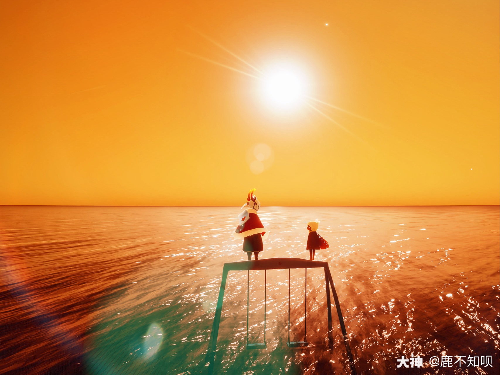 光遇日常# 橘色海