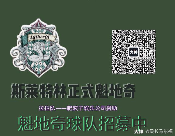 斯莱特林魁地奇招募