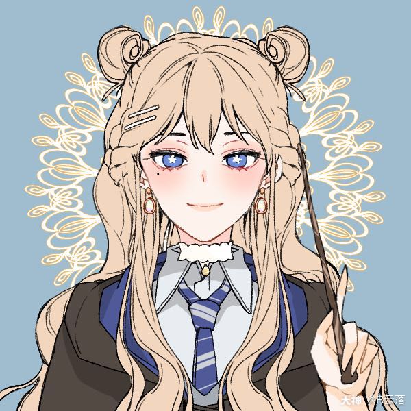 五个拉文克劳浅色系头像啦啦