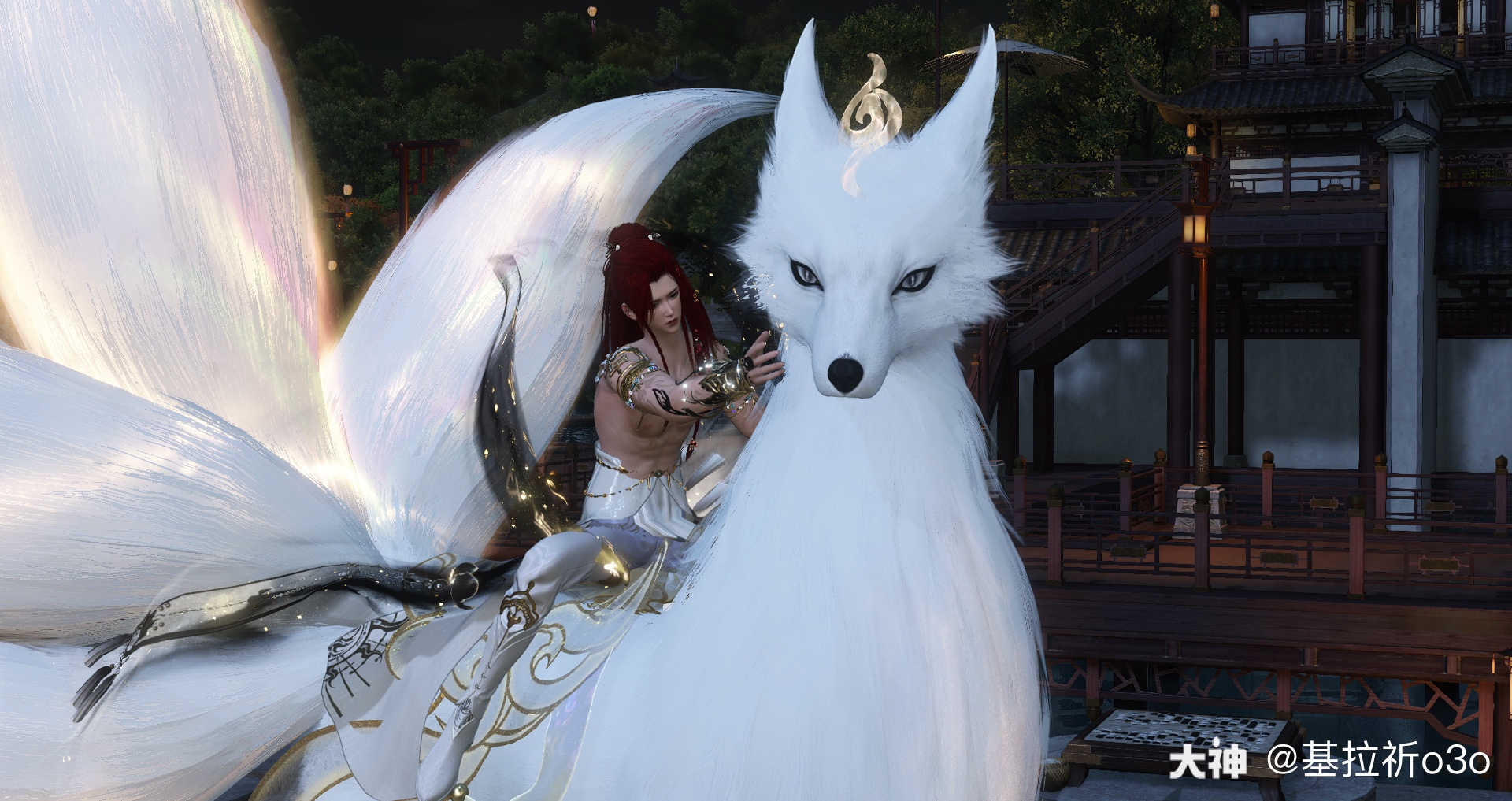 说再也不玩逆水寒了然后买了个大狐狸的号执念总算圆满了