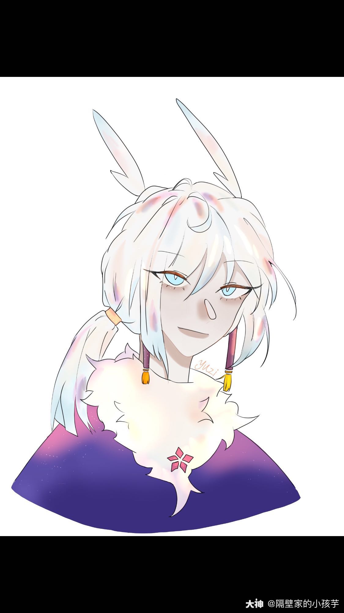 光遇同人 自己画的白鸟菇菇92_光·遇 | 大神