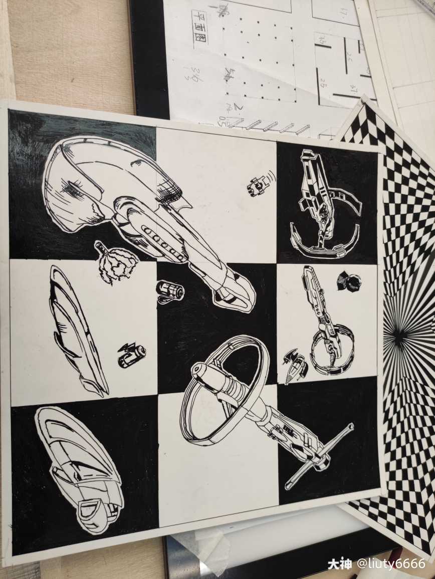 形态构成作业,根据eve画的渐变构成_大神