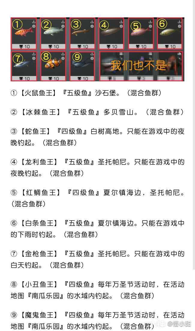 鱼王图鉴_明日之后 | 大神