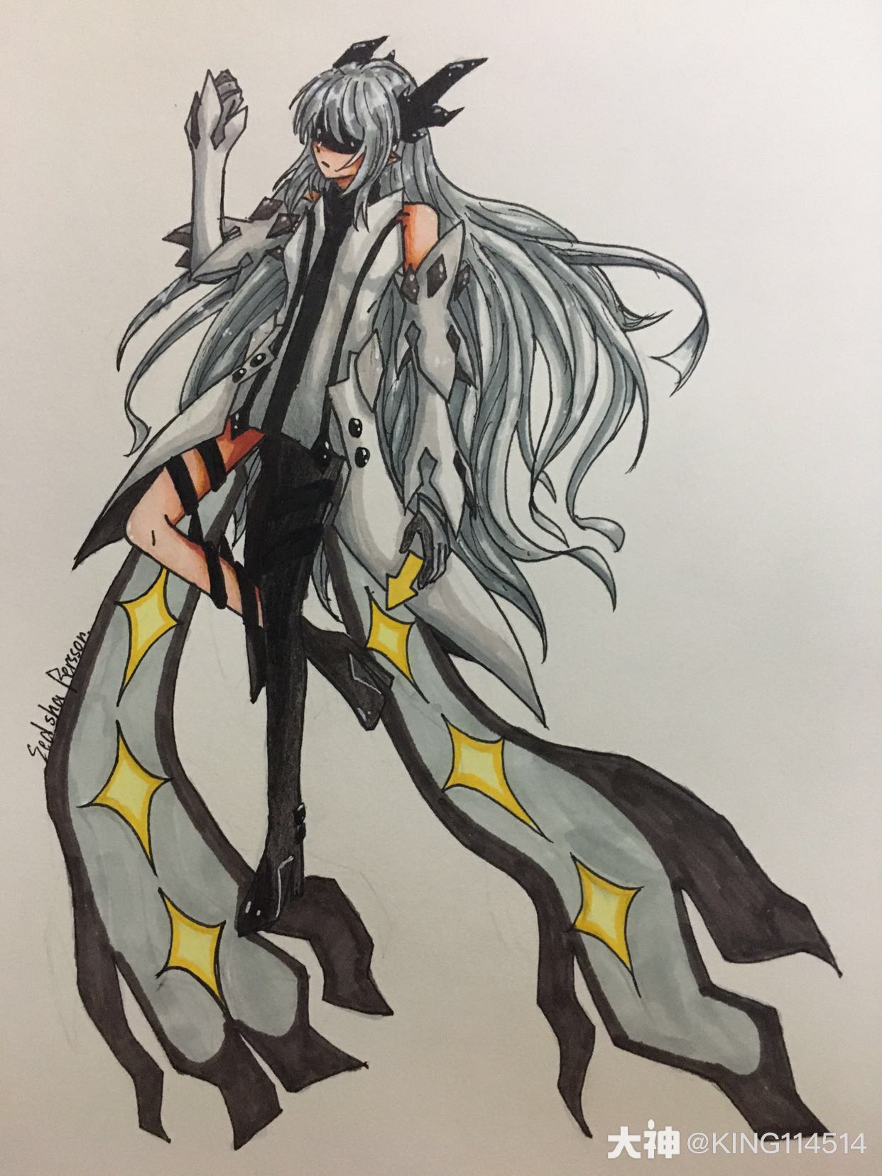 (图片为凹凸世界裁决秋)来人约稿吧!指绘,手绘什么的都行!