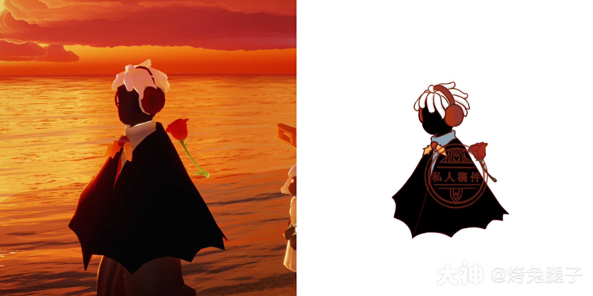 光遇小头像稿,短脏辫光遇,云野追光_光·遇 | 大神