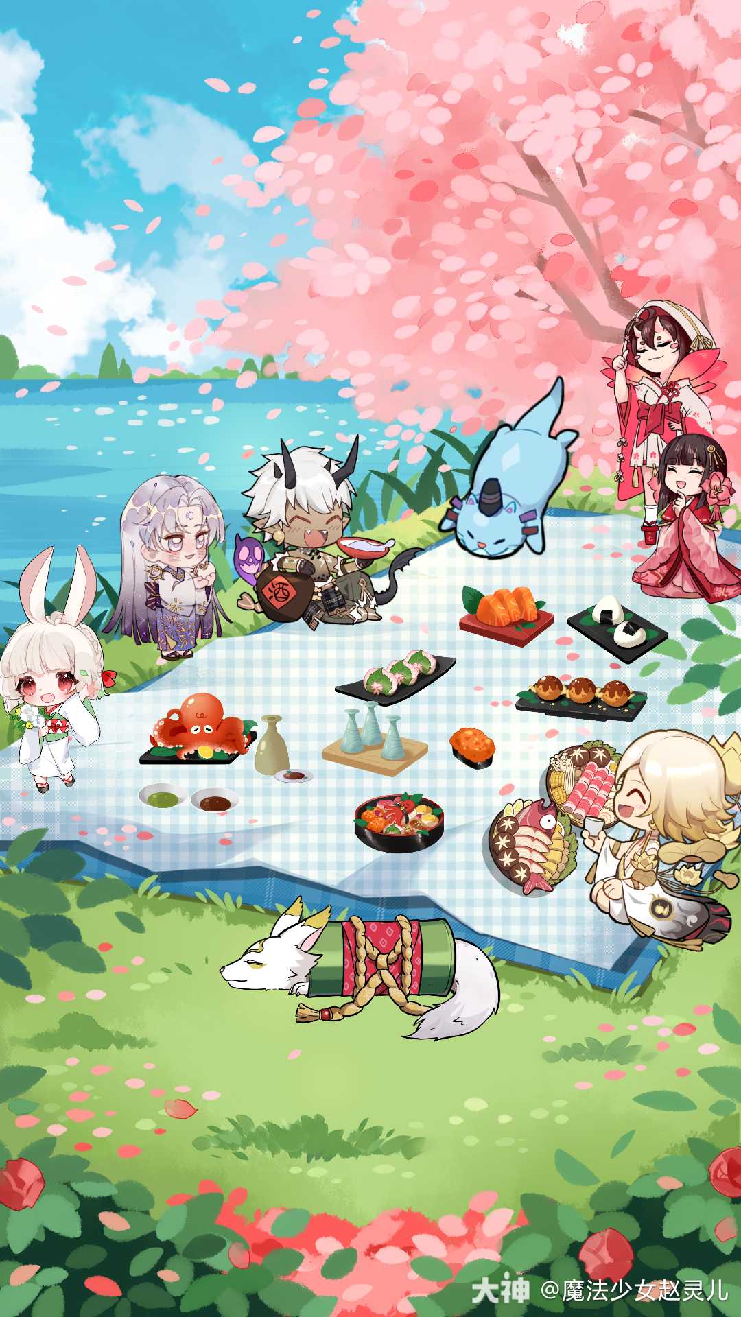 火树银花游园会生成花火祭专属手机壁纸 大神