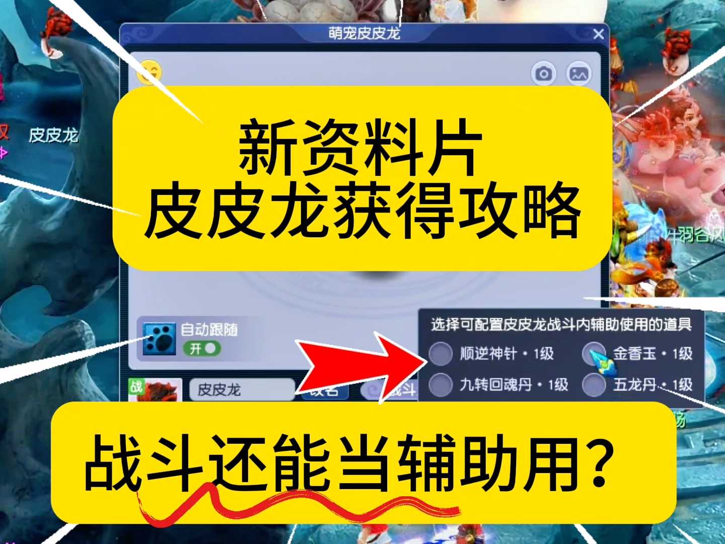 梦幻：新资料片皮皮龙养成攻略？战斗还能当辅助用？梦幻西游_梦幻西游 | 大神