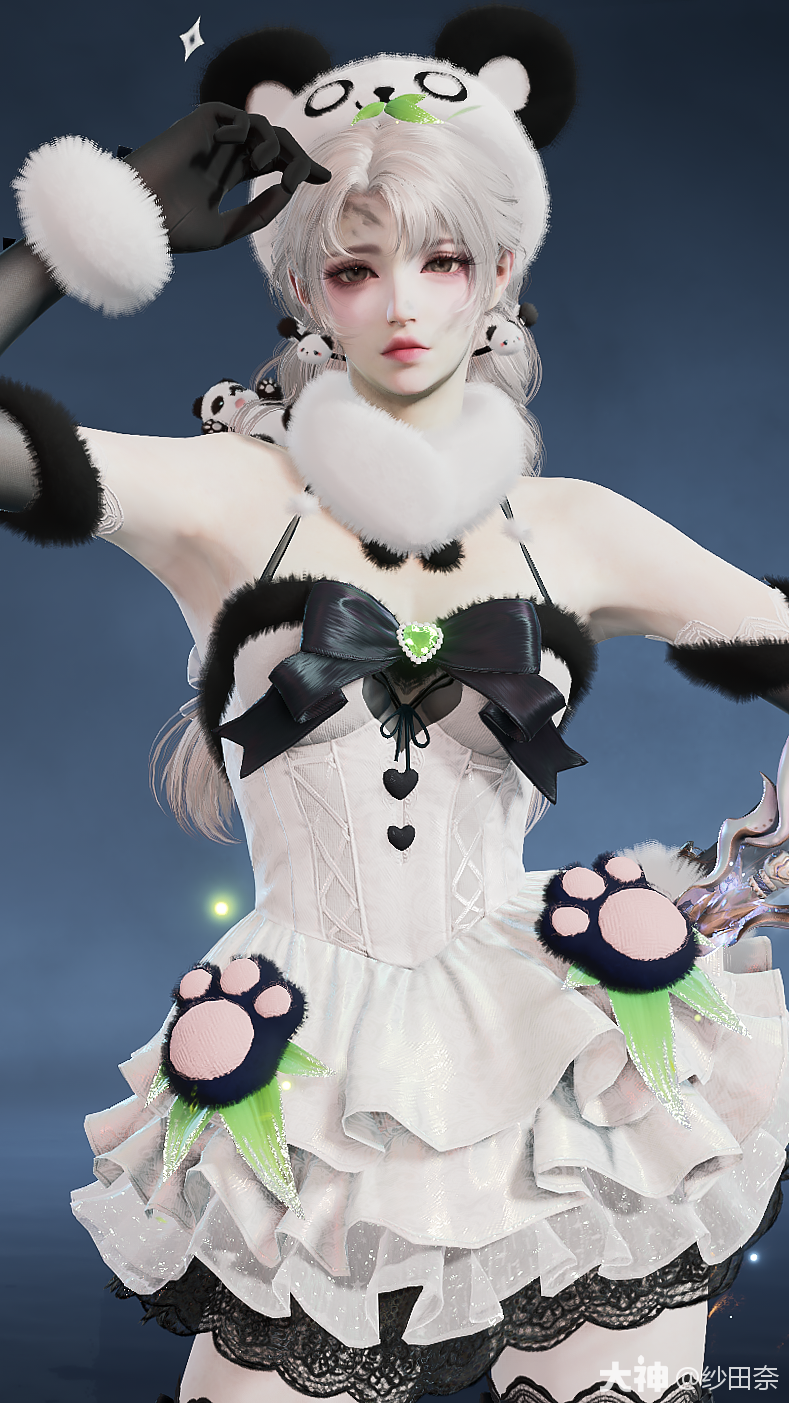 コスプレ 沈炒 熊猫 衣装 甘から 永劫無間 ナラカ