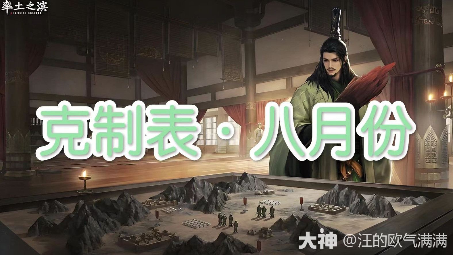 八月份克制表（持续更新中）_率土之滨 | 大神