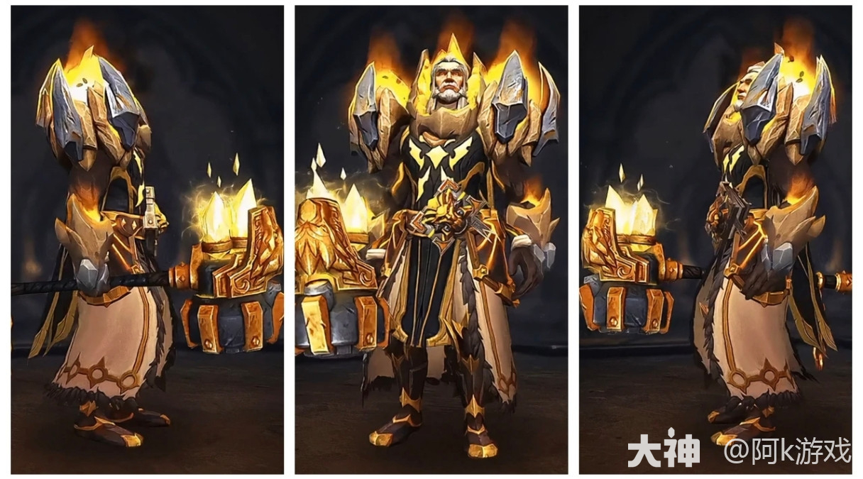 圣光加身，王者无双！从头到脚都在发光！燃烧圣光骑士幻化展示！_魔兽世界 | 大神