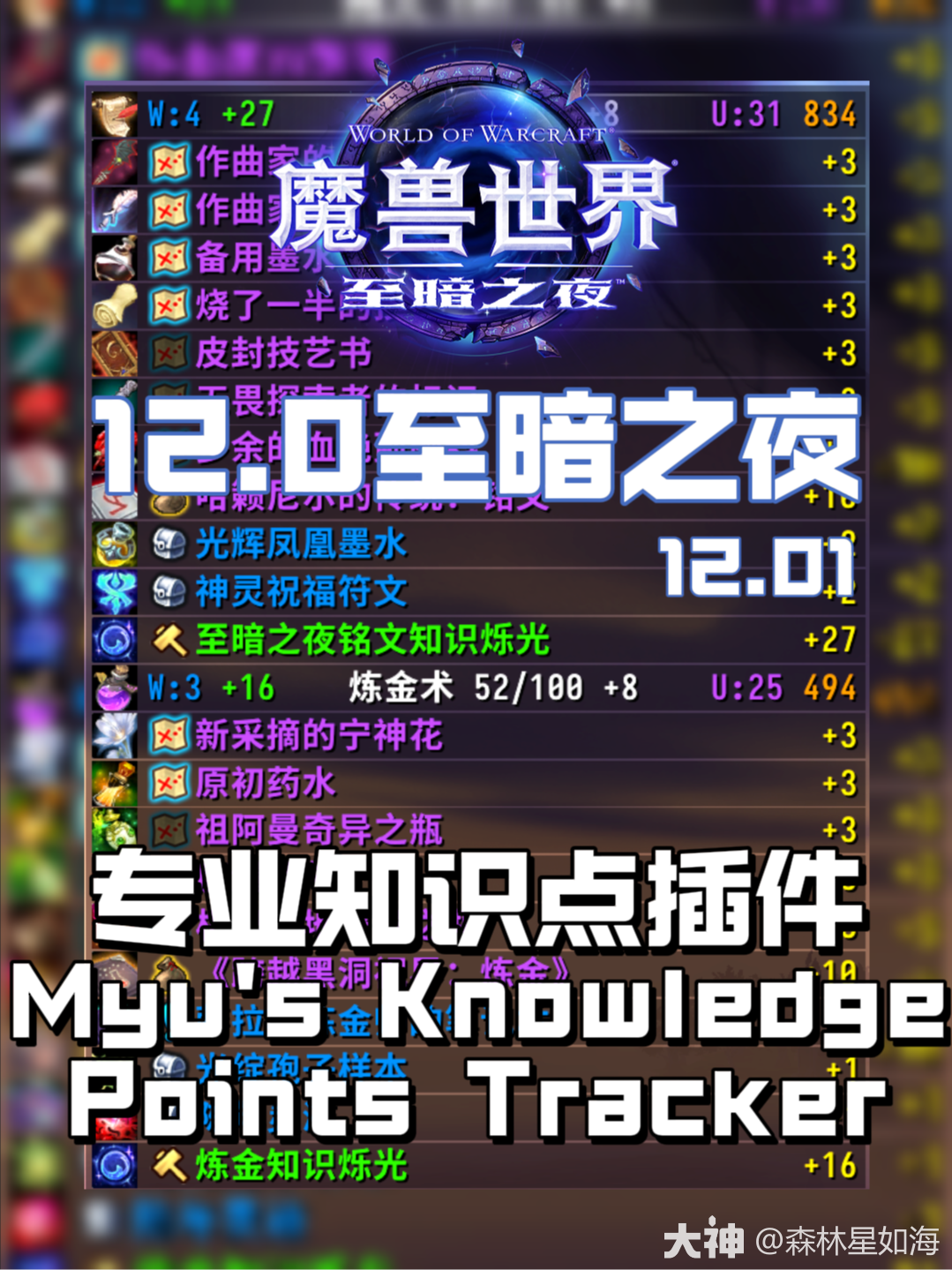 12.0专业知识点插件_魔兽世界 | 大神