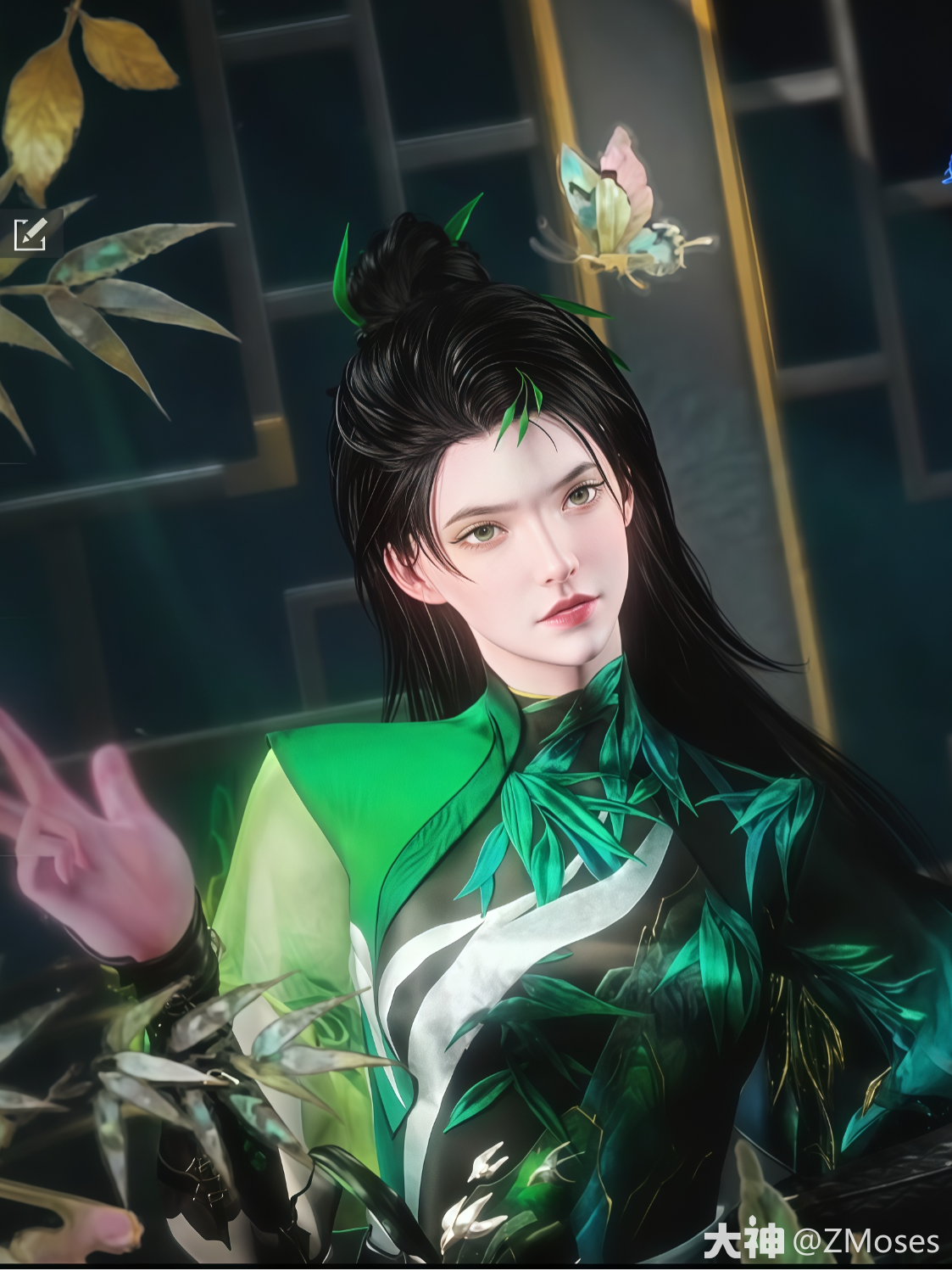 熹光漫过楼阁，竹影落于青衫！_永劫无间手游 | 大神