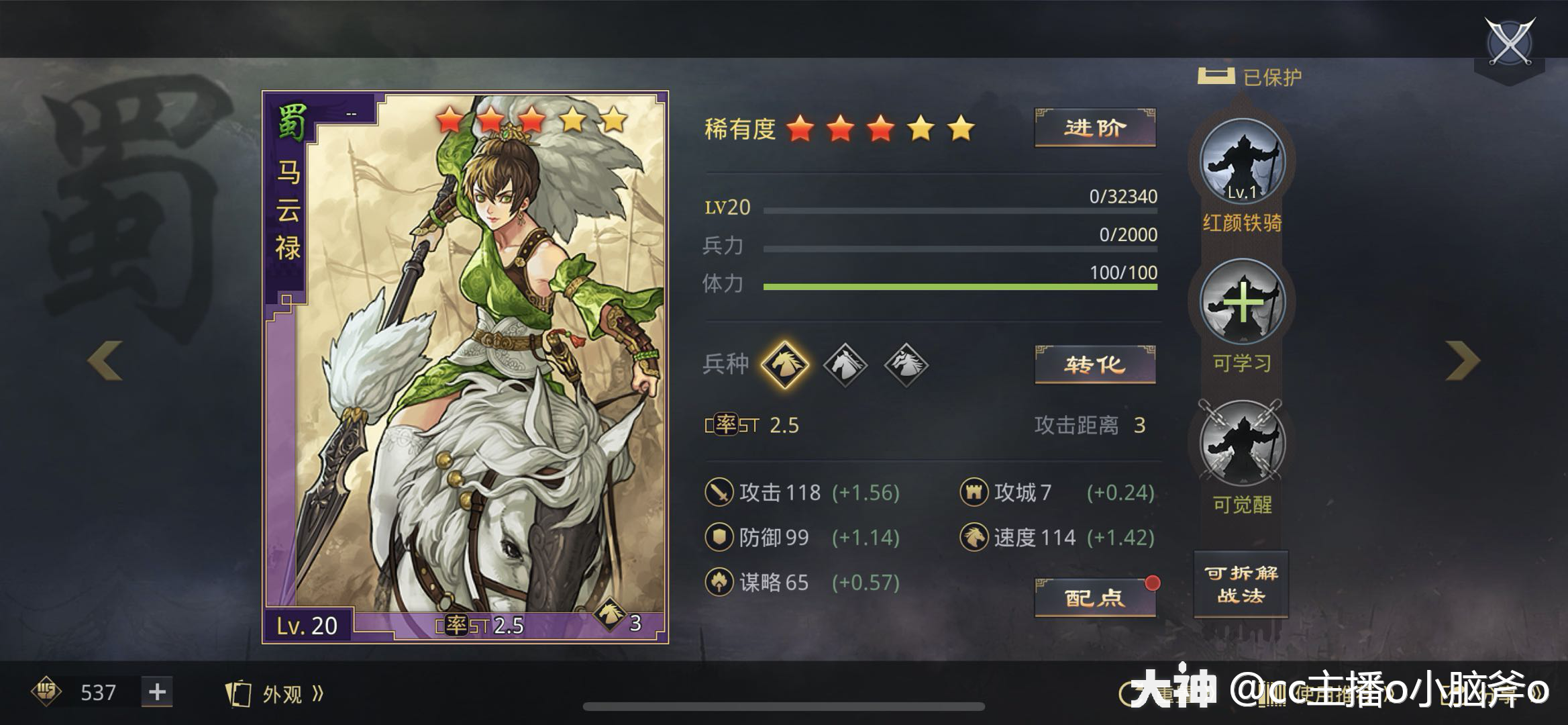 巾帼女将篇——马云禄_率土之滨 | 大神