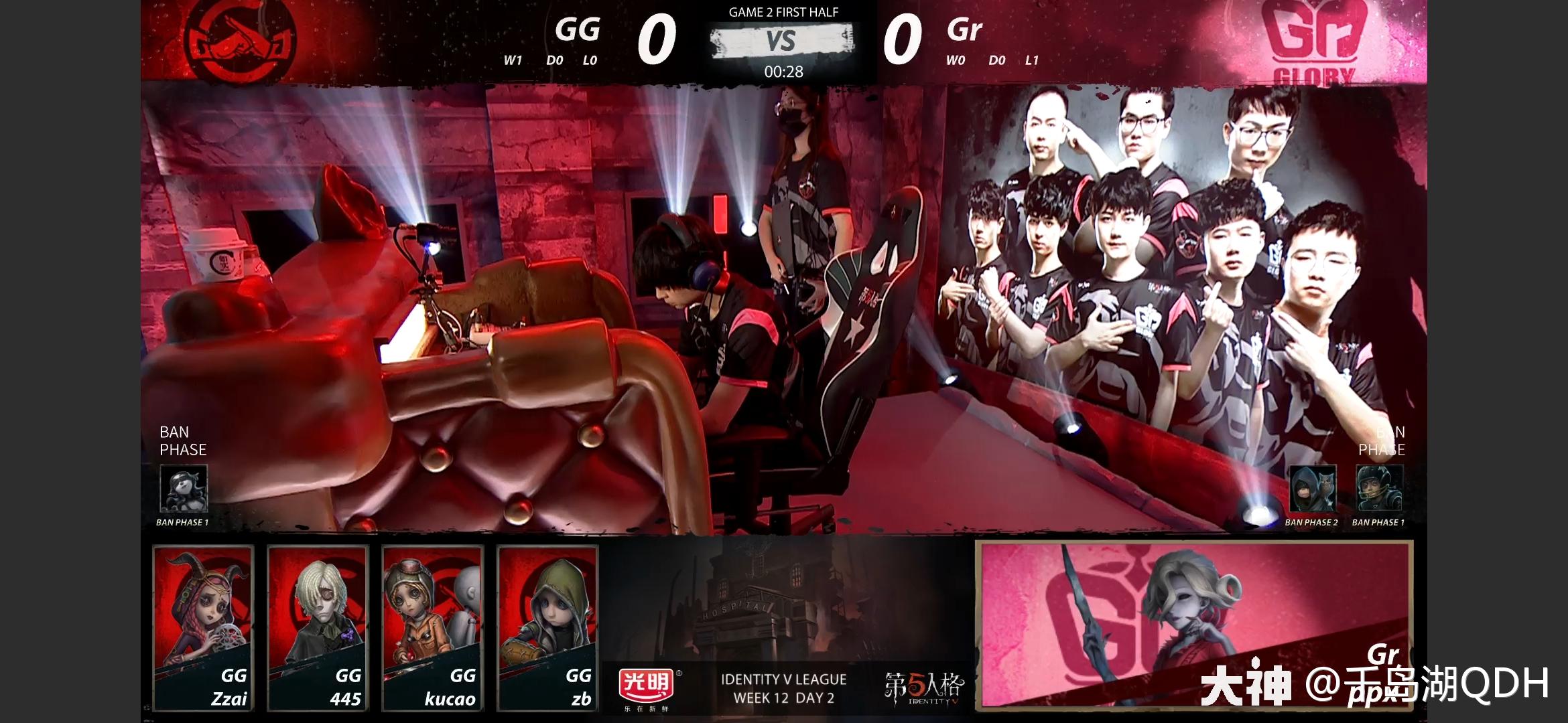 GR 对阵 GG 开局优势,GG开局四分优势奠定胜局_第五人格赛事 | 大神