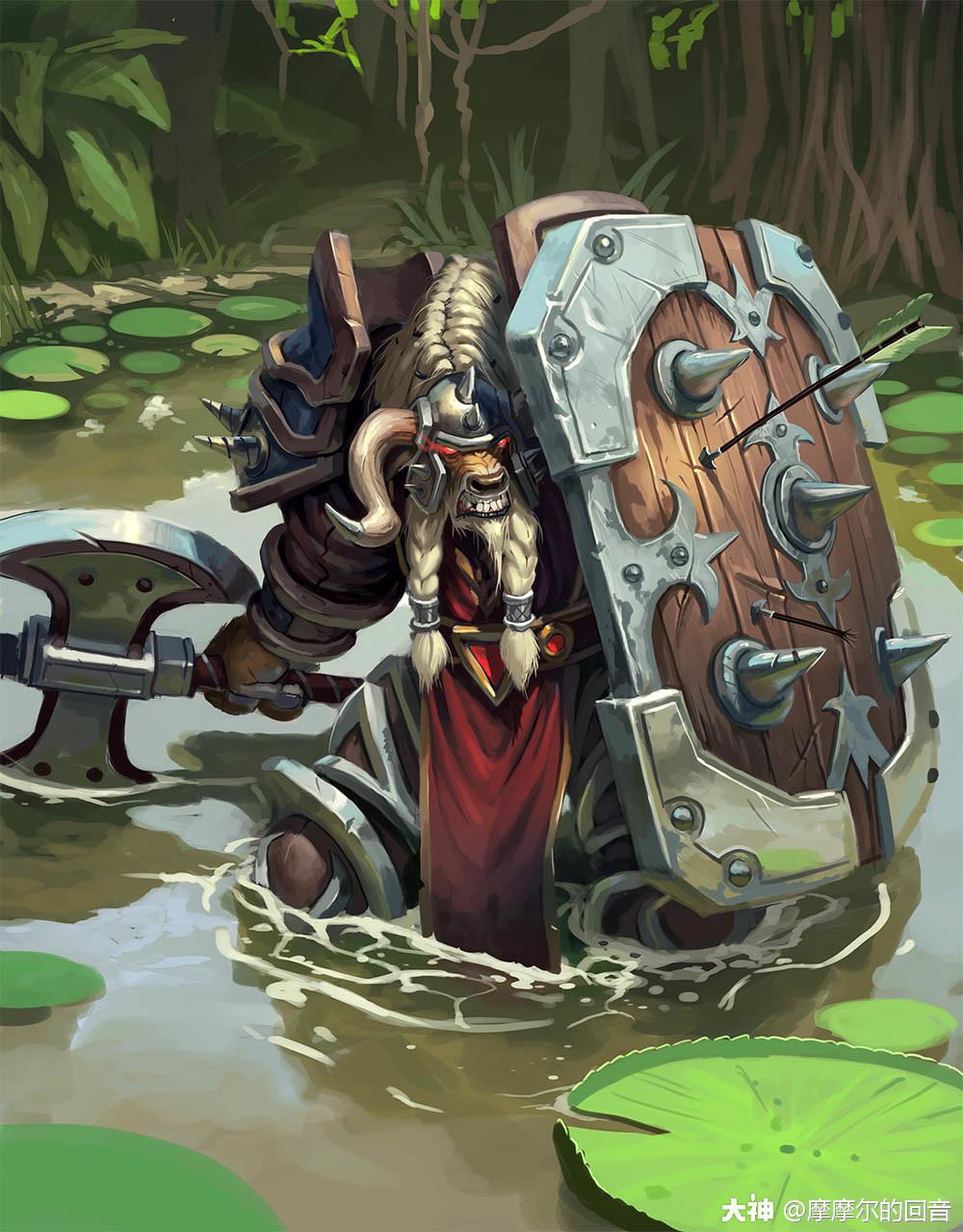 牛头人战士塔加尔(或翻译为塔克),另外一位则是灵魂行者波瓦恩·风之