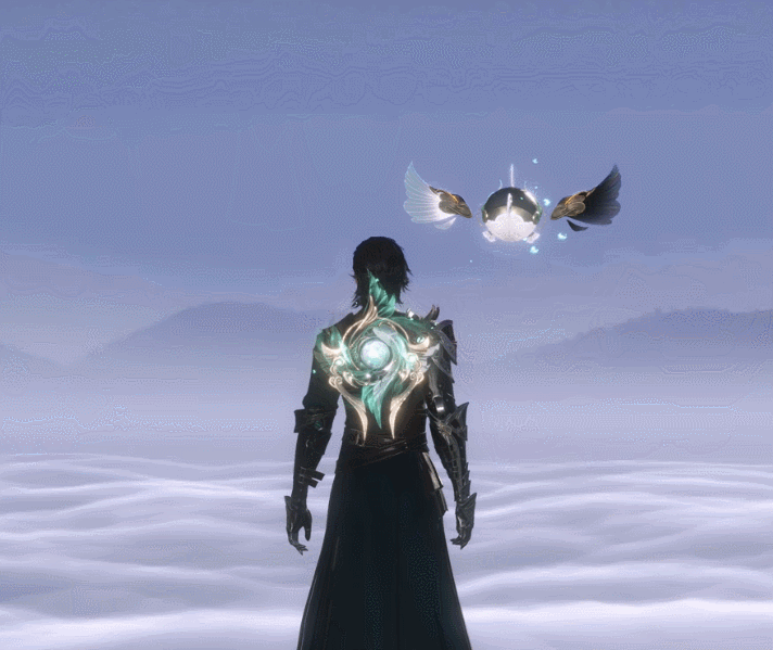 逆水寒109级封顶 玄机武器外观展示【郭璞·宛转江流翎】:故