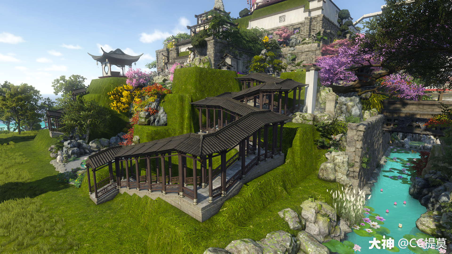 逆水寒官方认证庄园设计师cc提莫  今天下午帮中奖的2个小伙伴改造的