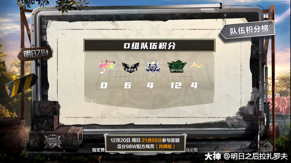 明日之后明星邀请赛爬行动物发挥亮眼全胜晋级