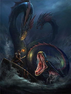 海德拉是西方的神话生物,在古希腊神话中出现最为频繁,但《波斯古经》