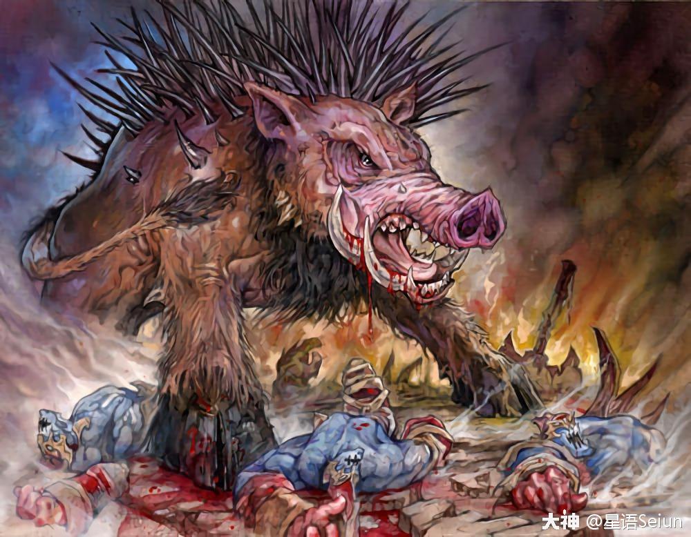 八戒看了直呼内行猪突猛进的野猪人