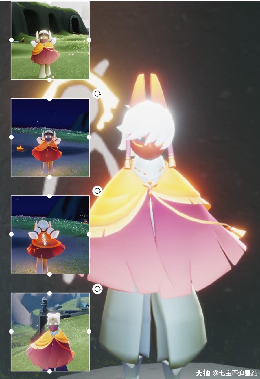 63复刻魔法季粗辫紫金挂坠斗篷黄纱面具穿搭测评