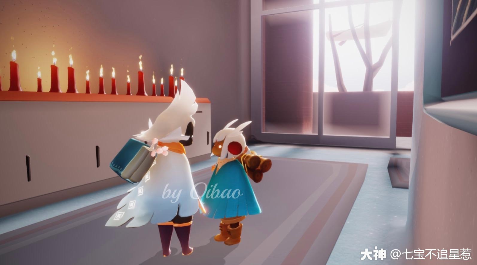 光遇周年庆之tgc蓝斗篷穿搭回到最初的感动