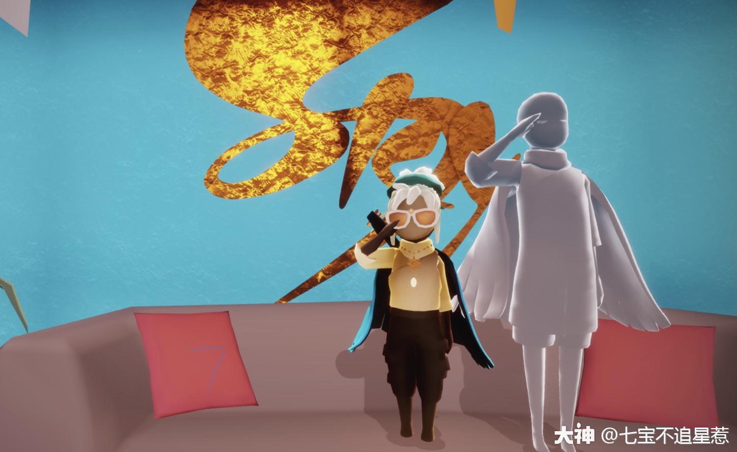 光遇周年庆之tgc蓝斗篷穿搭回到最初的感动