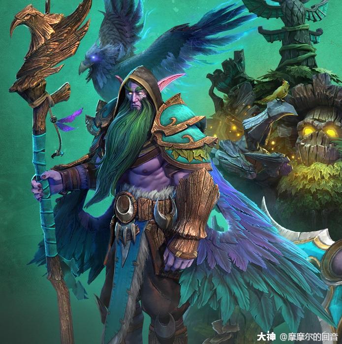 官方原画换头手术暗夜精灵的天空守护者风之古树