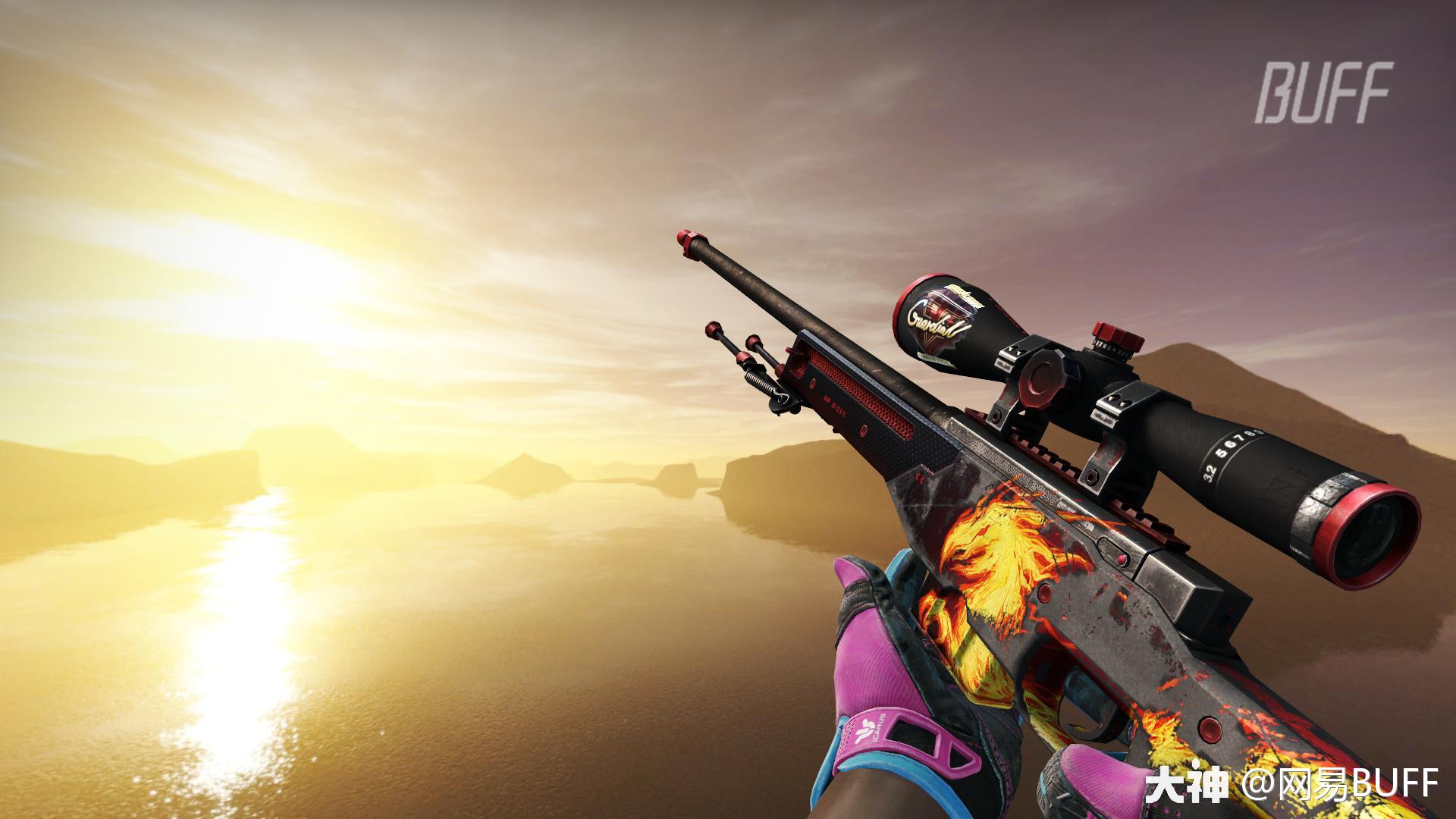 csgo皮肤鉴赏awp野火