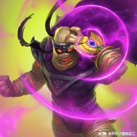 炉石原画:战棋酒馆-暗影勇士合集的原画p1超胆恶魔(伊利丹)_炉石传说