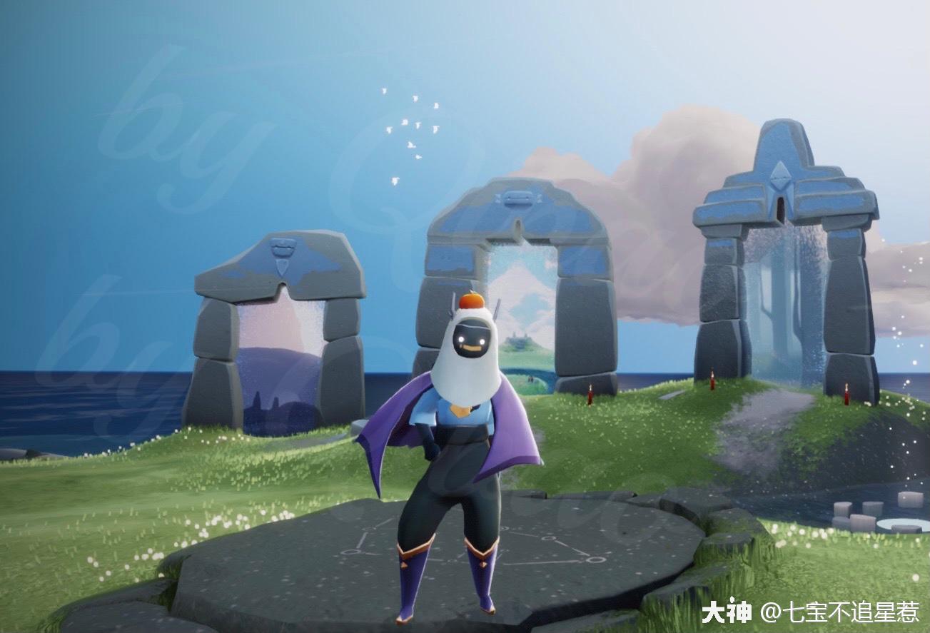 99光遇复刻春丽发型紫色吊坠斗篷龙头面具穿搭指南