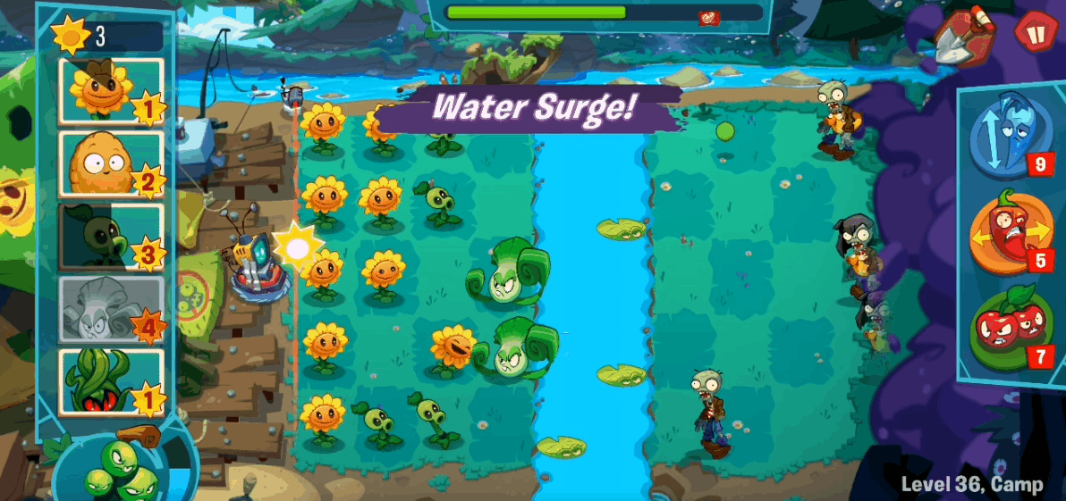 回炉重造后的植物大战僵尸3回到了最初的草坪