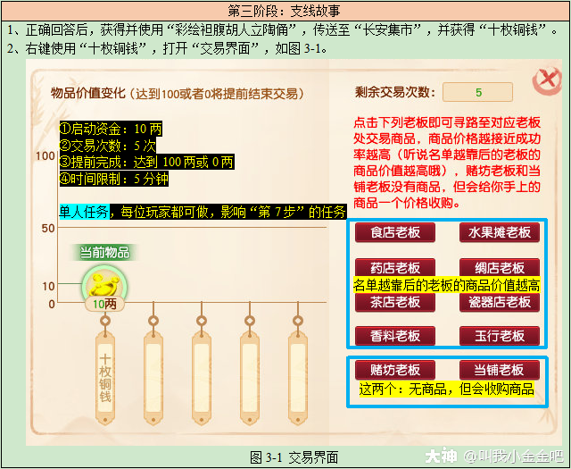 副本任务之寻宝十二时辰午时