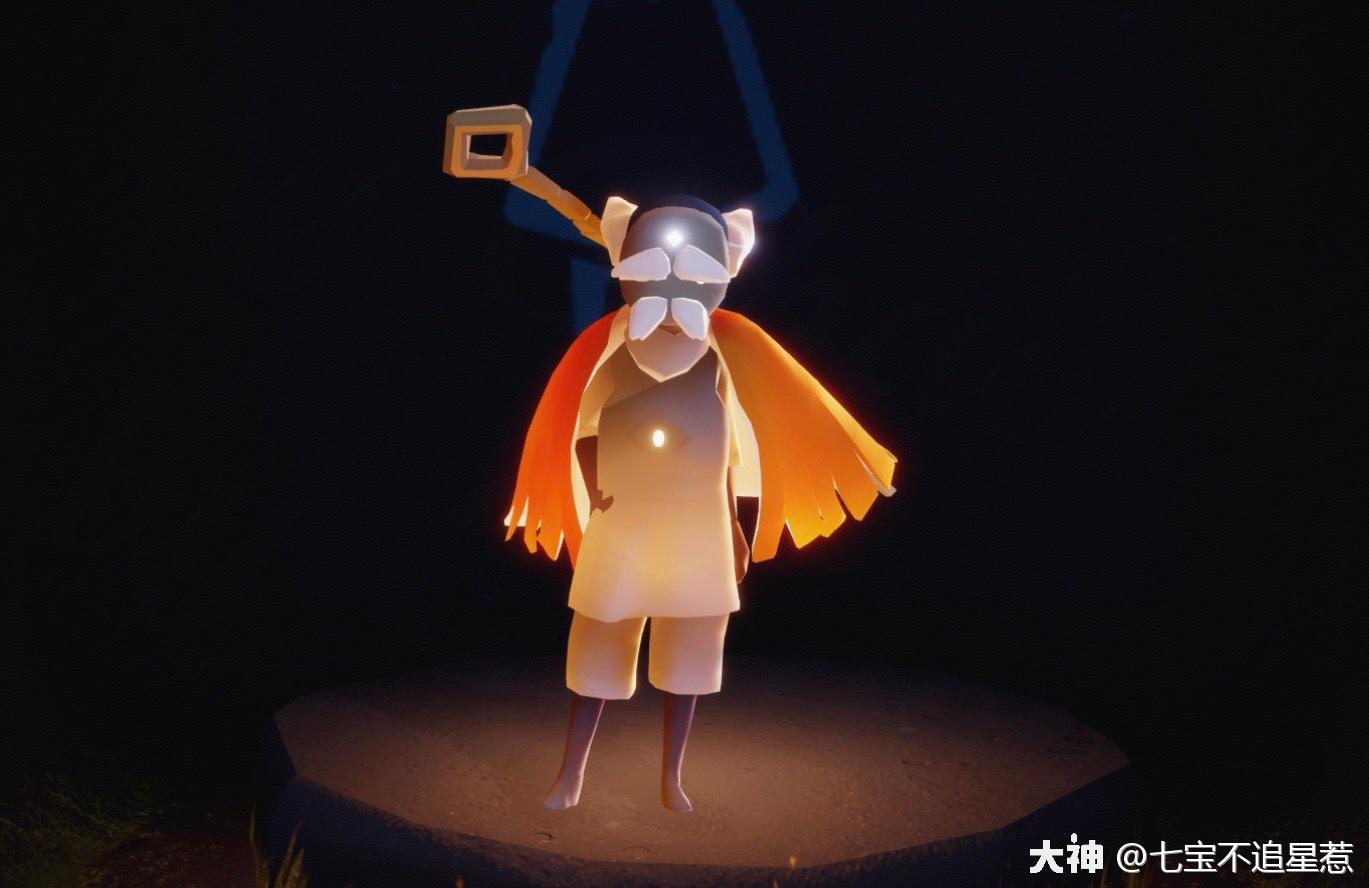 光遇国庆节节日复刻地中海发型老爷爷面具黑领结穿搭指南