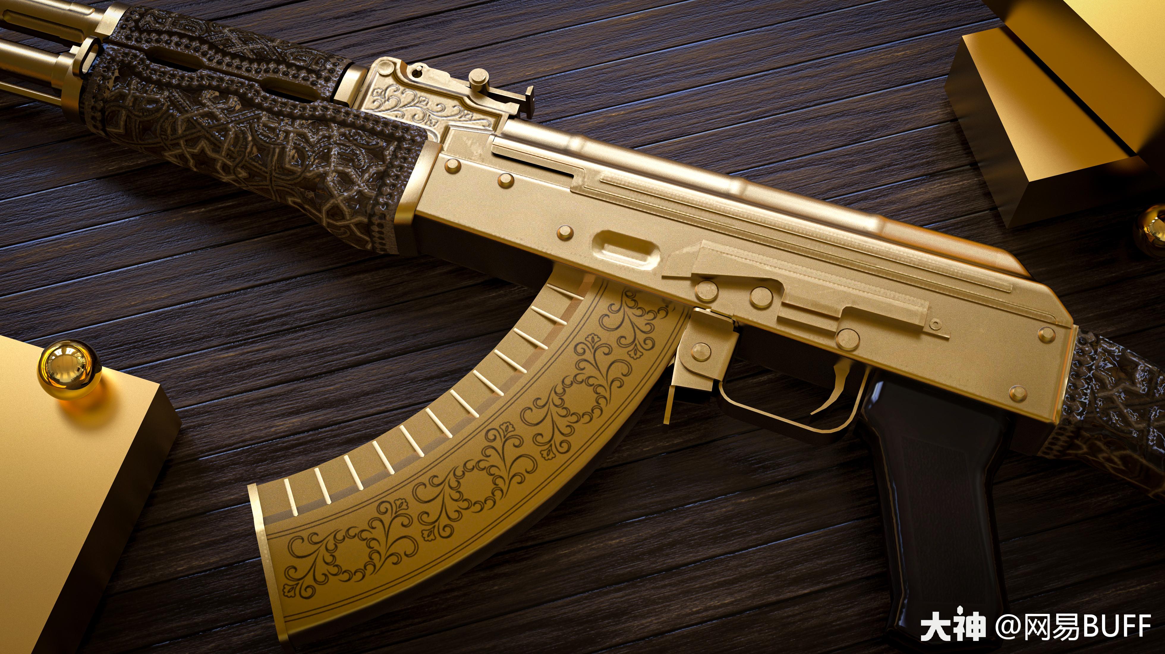 皮肤鉴赏ak47黄金藤蔓