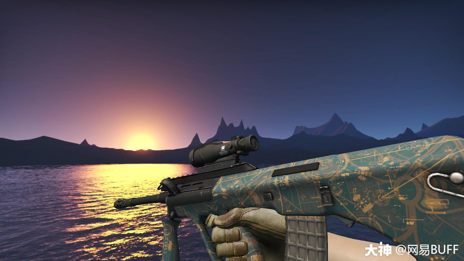 csgo冷门皮肤介紹 : aug朽木/搜索/鹰翼