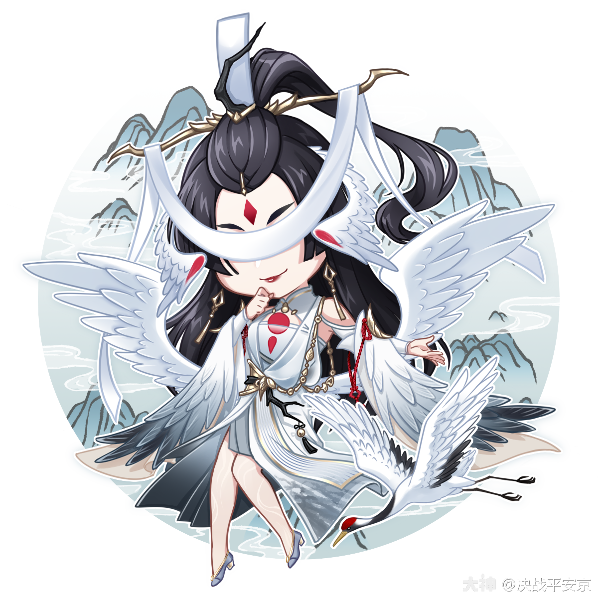 丹羽高阙,鹤引青云,q版凤凰火来啦