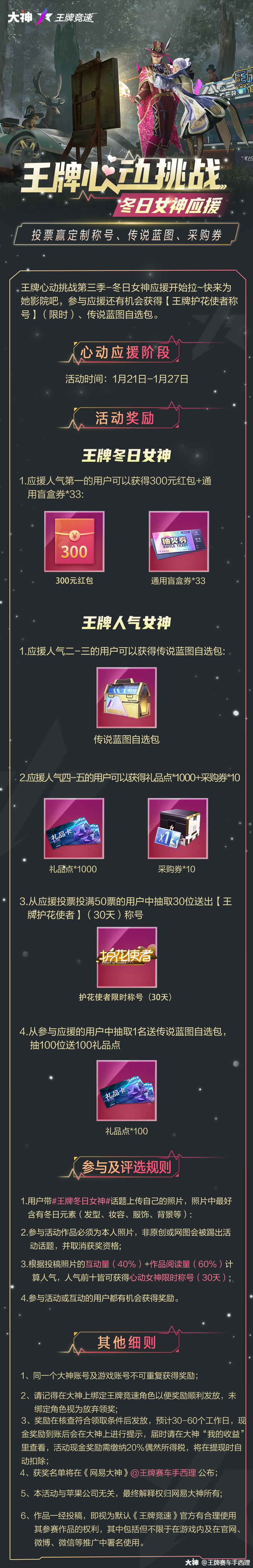 王牌冬日女神心动海选阶段结束啦 王牌竞速 大神