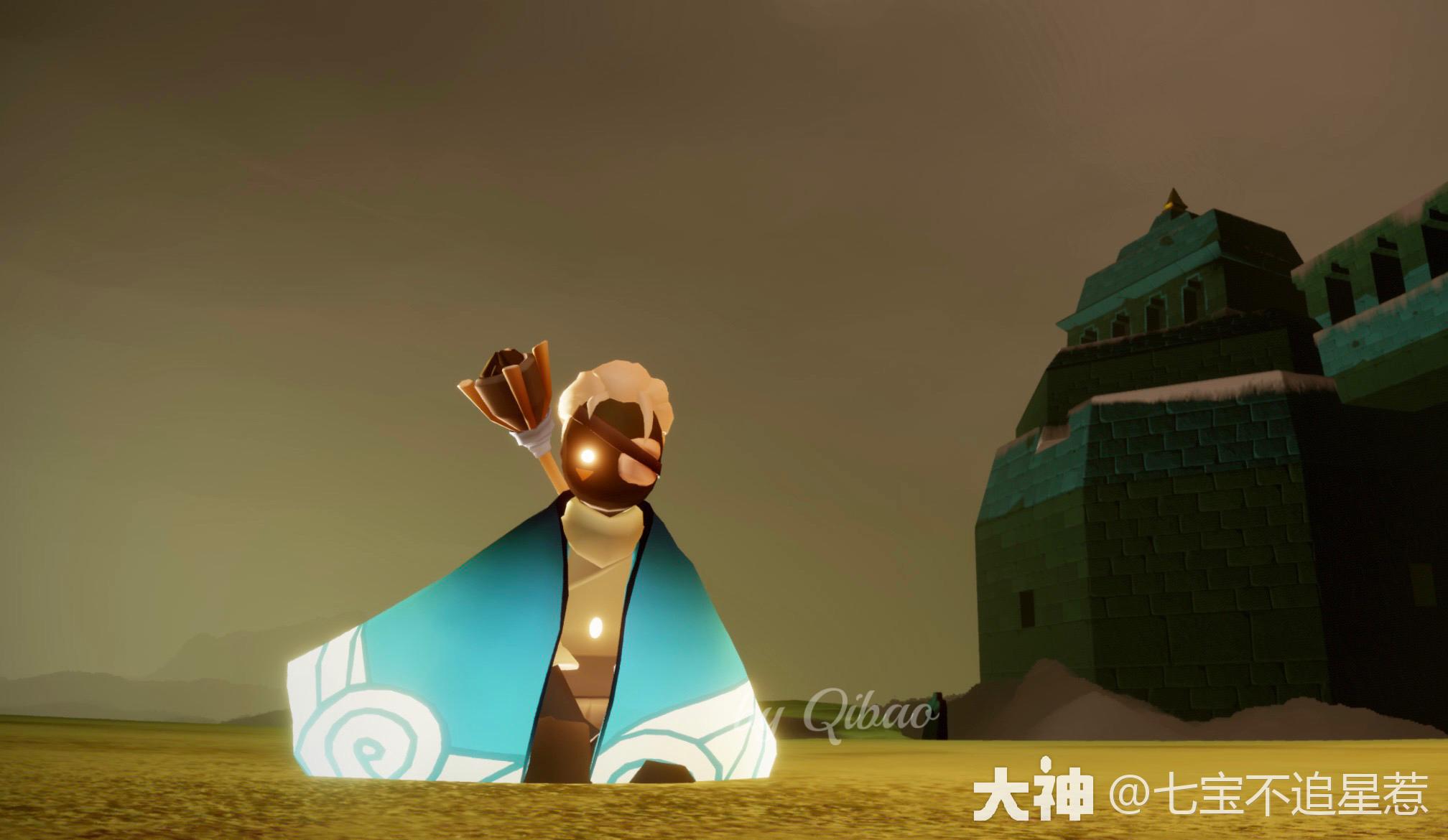 7.14光遇复刻|脏辫马尾发型 独眼面具 火把穿搭指南