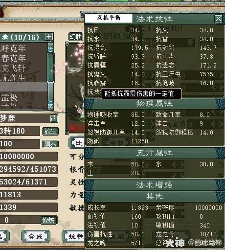 收藏:极限人法抗性宝宝打造指南_大话2免费版 | 大神