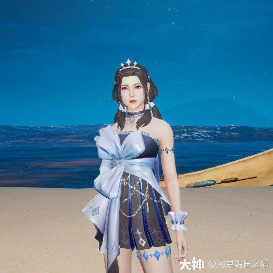 时装爆料 | 幽蓝星空下划过的点点星光,为世间带来美好祈愿_明日之后