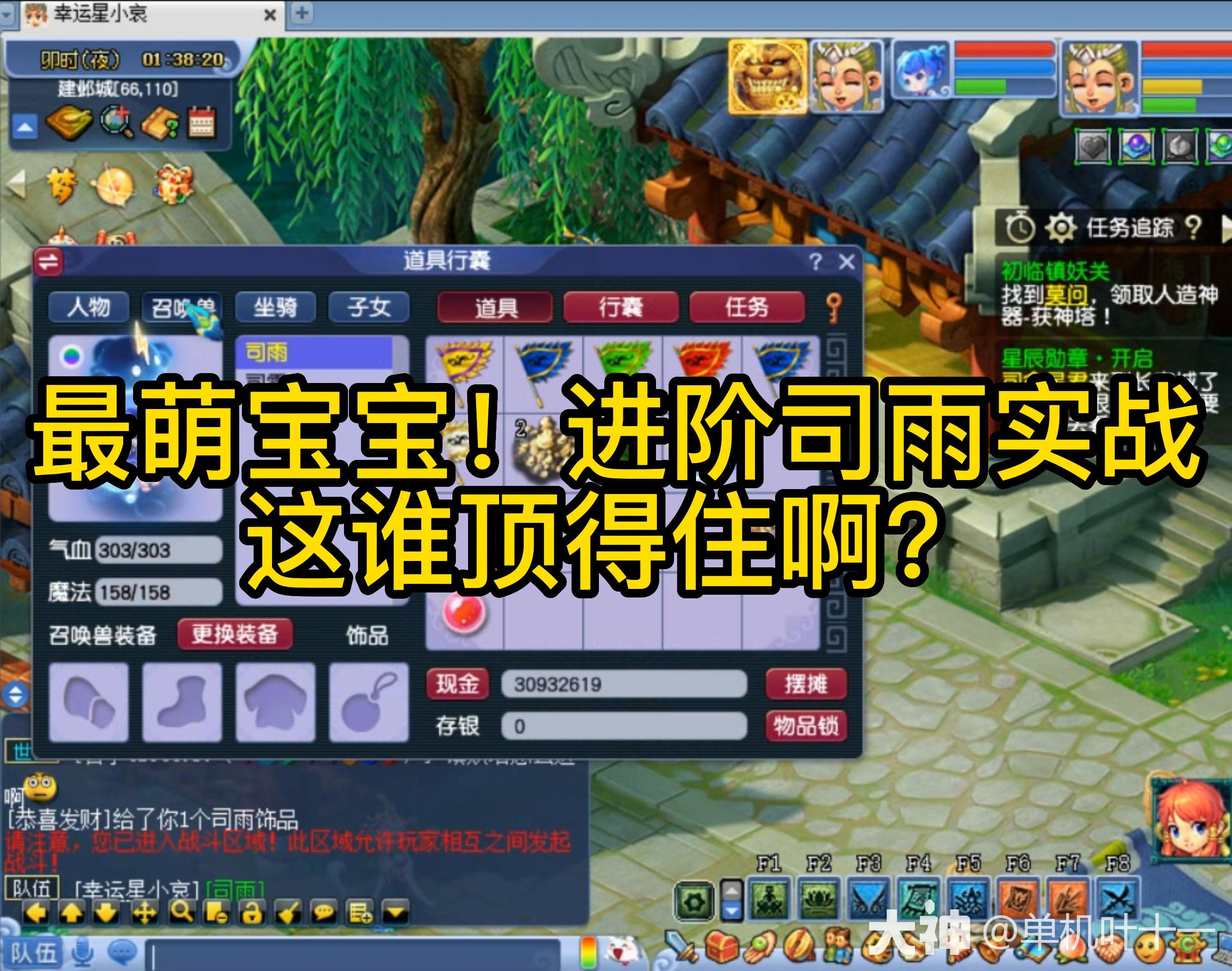 最萌新宠进阶司雨！这谁顶得住啊？_梦幻西游 | 大神